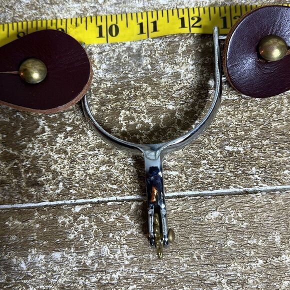 Genuine, leather spurs with straps new - Picture 8 of 11